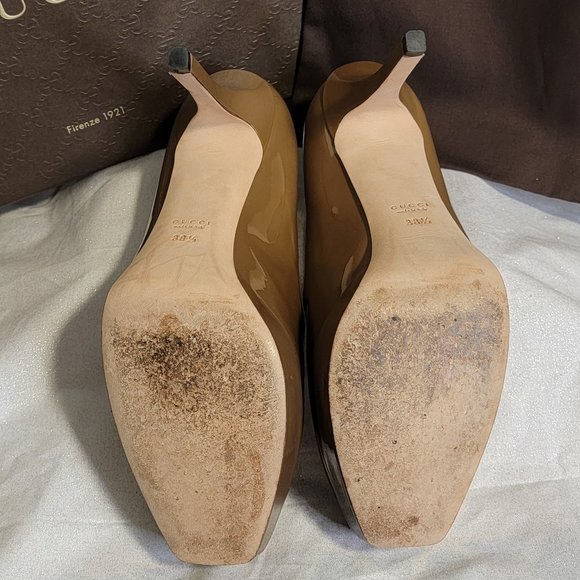 GUCCI Soft Patent Leather Pumps  38.5 - Picture 8 of 12